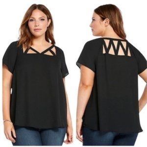 Black Cutout Top